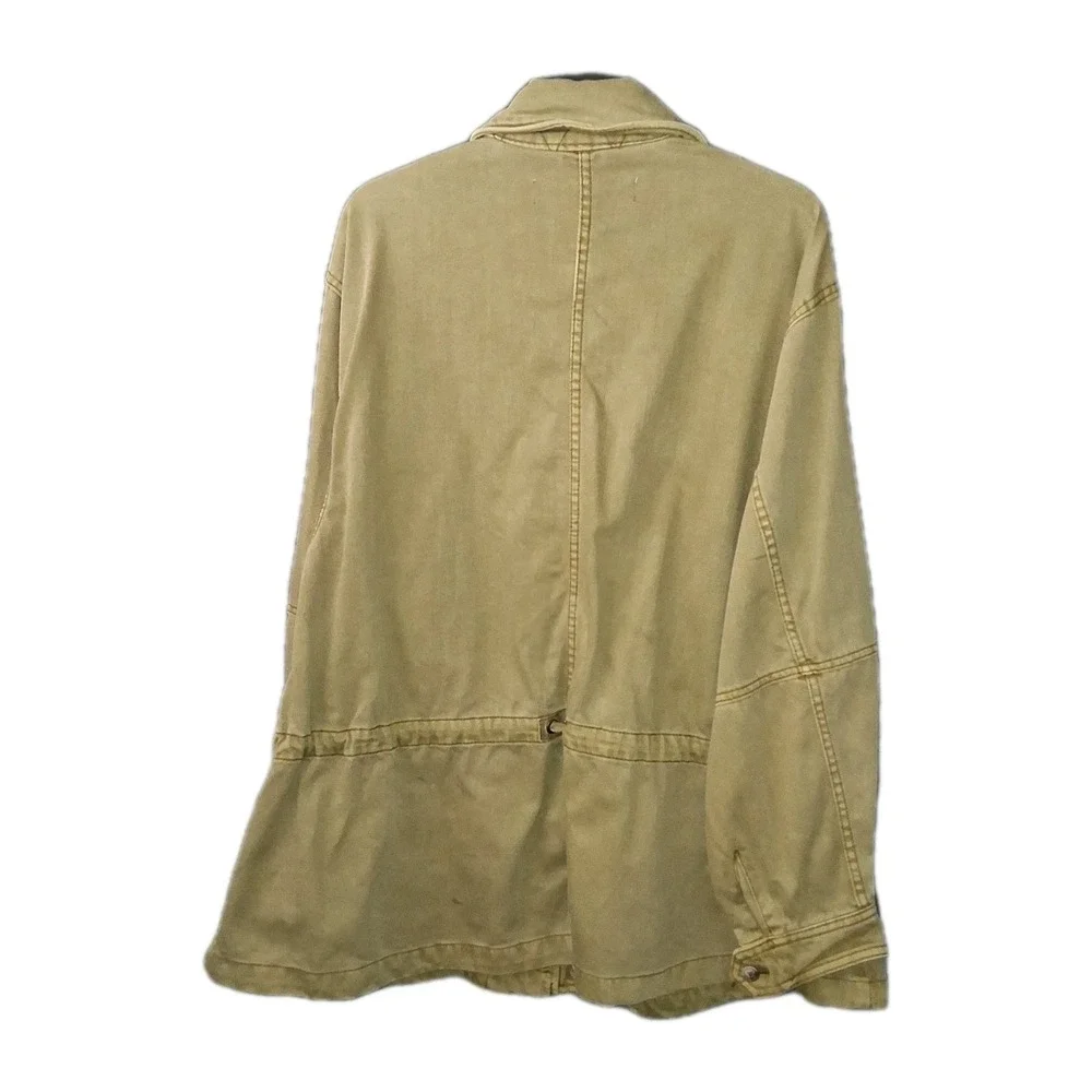 Free People Jacket Women's Small Olive‎ Utility Field Chore Barn Military Safari